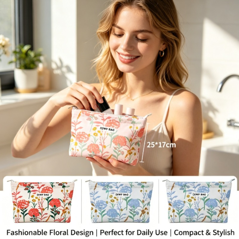 Luxury Skincare Toner - Ins Cream Floral Print Luxury Cosmetic