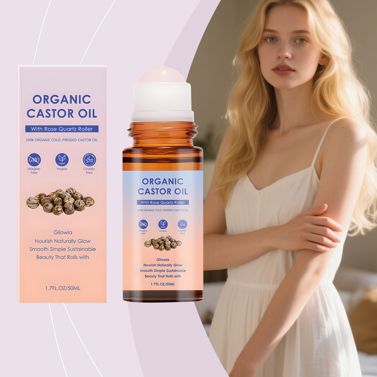 Cold Pressed Rose Hip - Natural Organic Castor Oil Cold Pressed