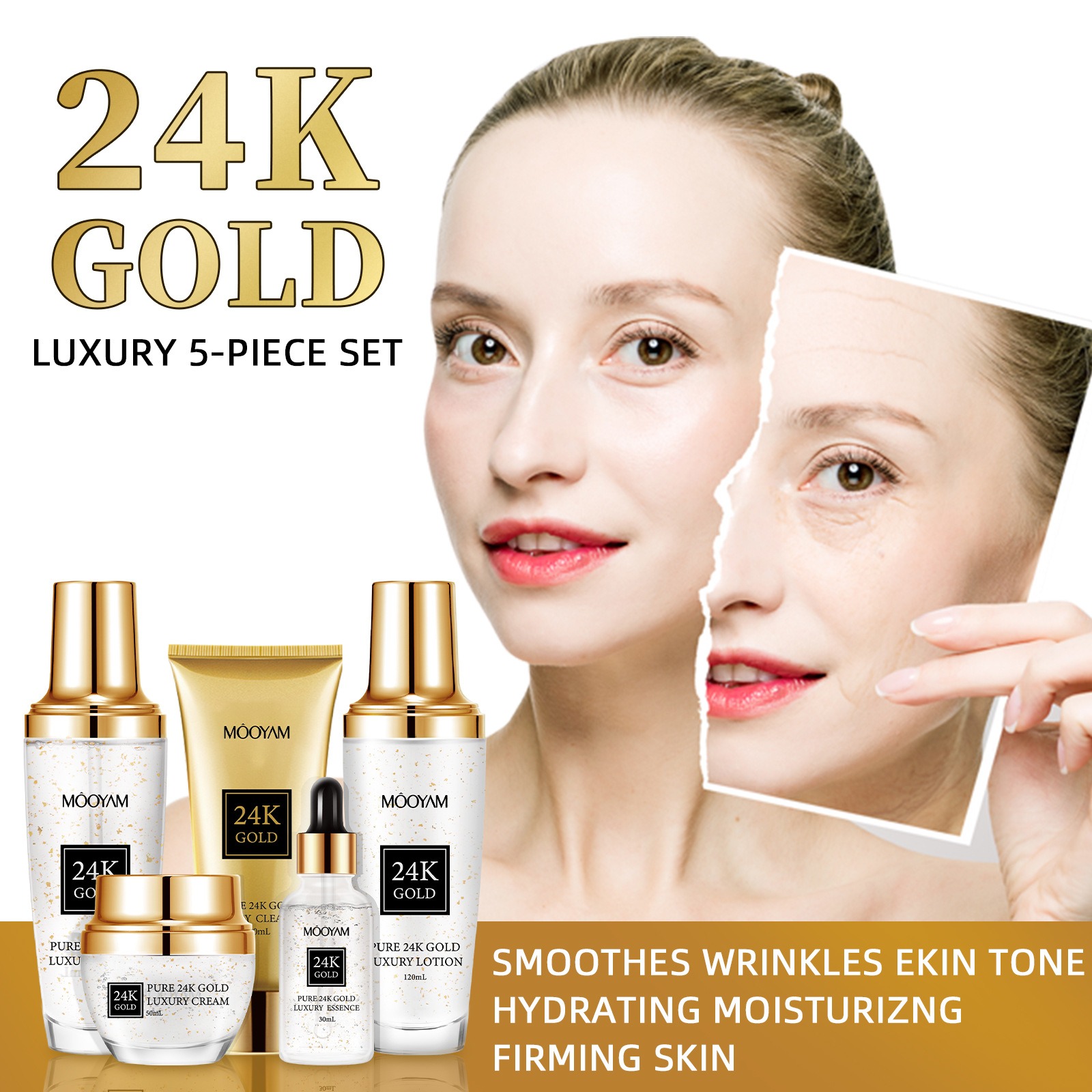 24K Gold LUXURY Moisturizin An - đánh giá và giá Luxury Gold Skincare