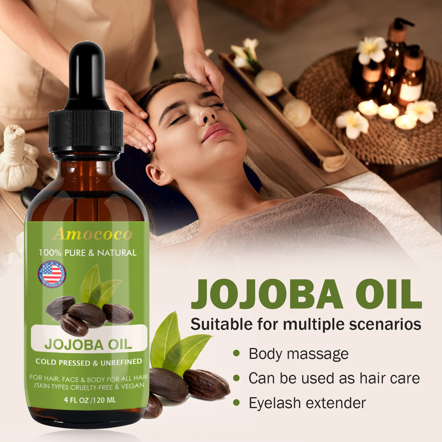 Amococo 2pcs Jojoba Oil and Ro - đánh giá và giá Cold Pressed Rose Hip