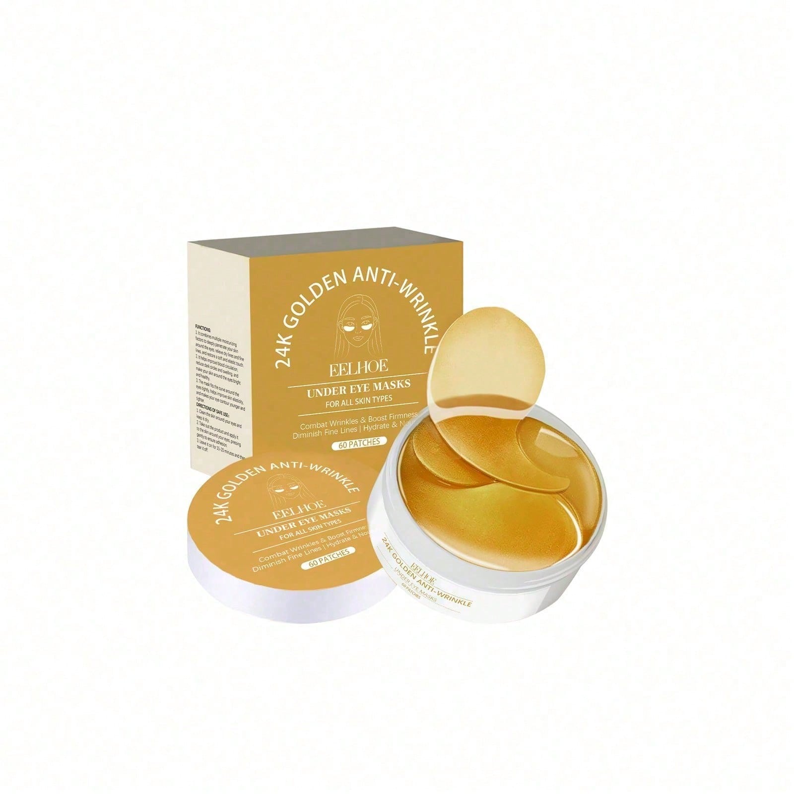 24K Gold Eye Mask, 60 Count Lu - đánh giá và giá Luxury Gold Skincare