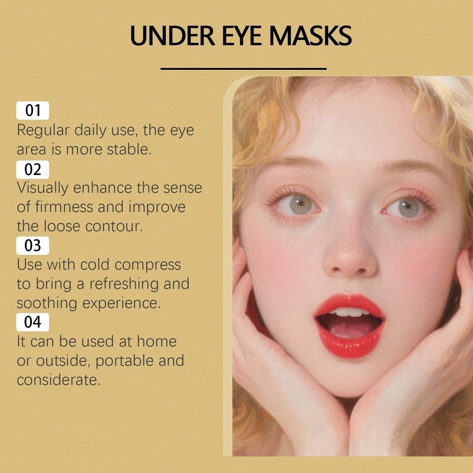 24K Gold Eye Mask, 60 Count Lu - đánh giá và giá Luxury Gold Skincare